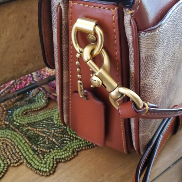 New Coach Cassie 19 in Signature Tan and Rust CV436 - Picture 5 of 10